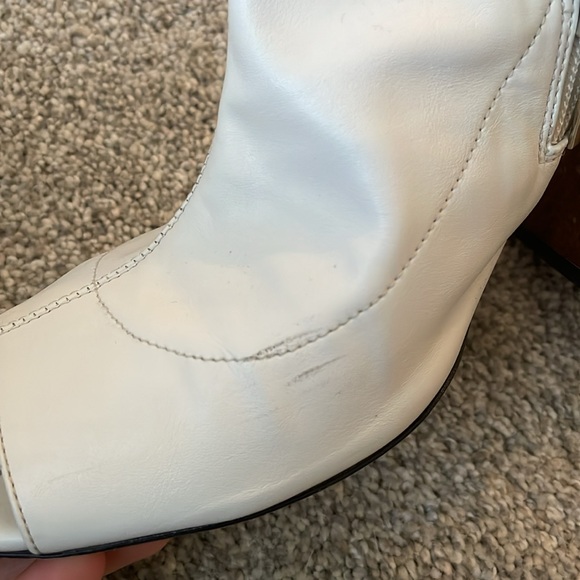 Schutz Heeled Peep Toe Booties - Picture 12 of 12